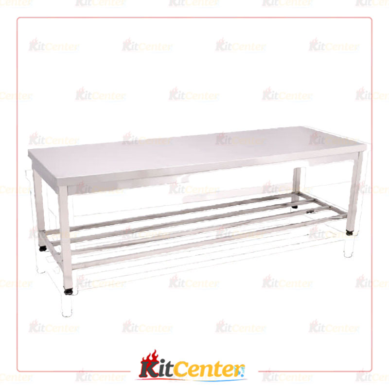 میز زیر گریل استیل سایز 190 سانتی متر پایه پاتروکی KitCenter