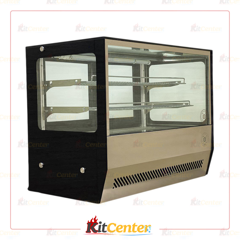 شو کیک رومیزی 90 سانت شیشه صاف ABA