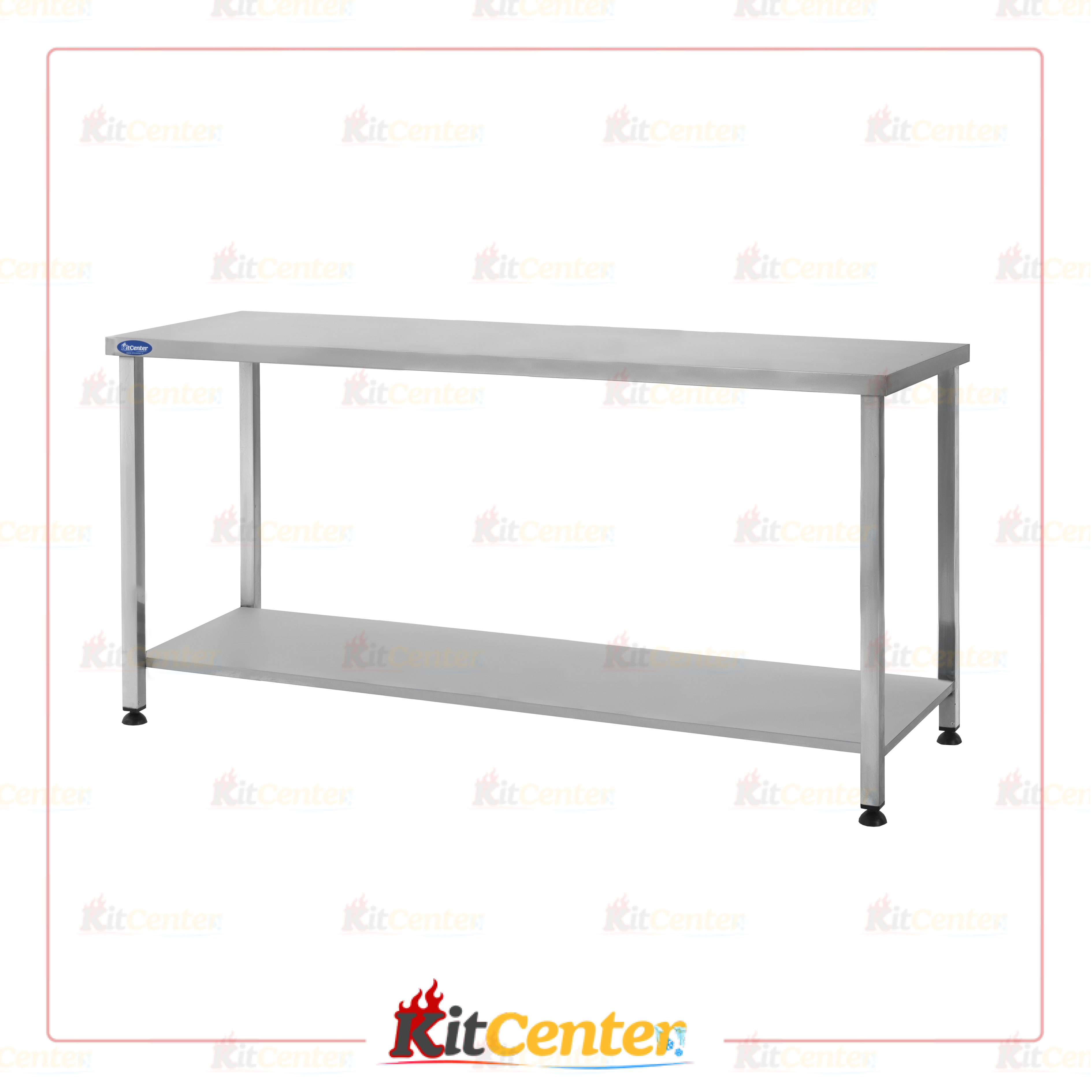 ميزکار يک طبقه استيل سايز 190 سانتي متر Kitcenter