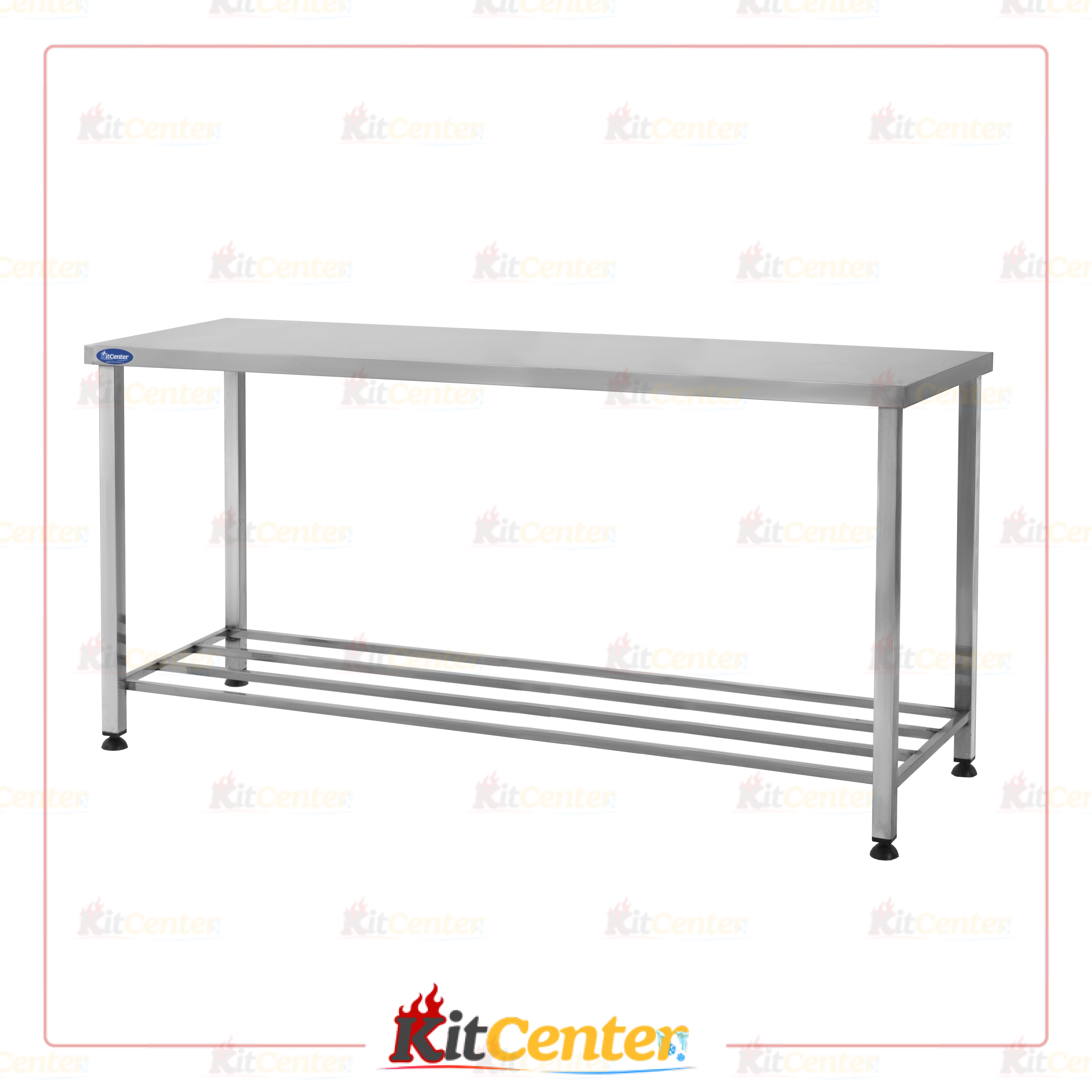 میزکار استیل سایز 190 سانتی متر پایه پاتروکی KitCenter