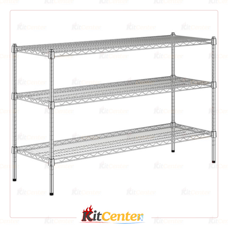 یونیت سه طبقه پایه دار مستطیلی سایز 45*125