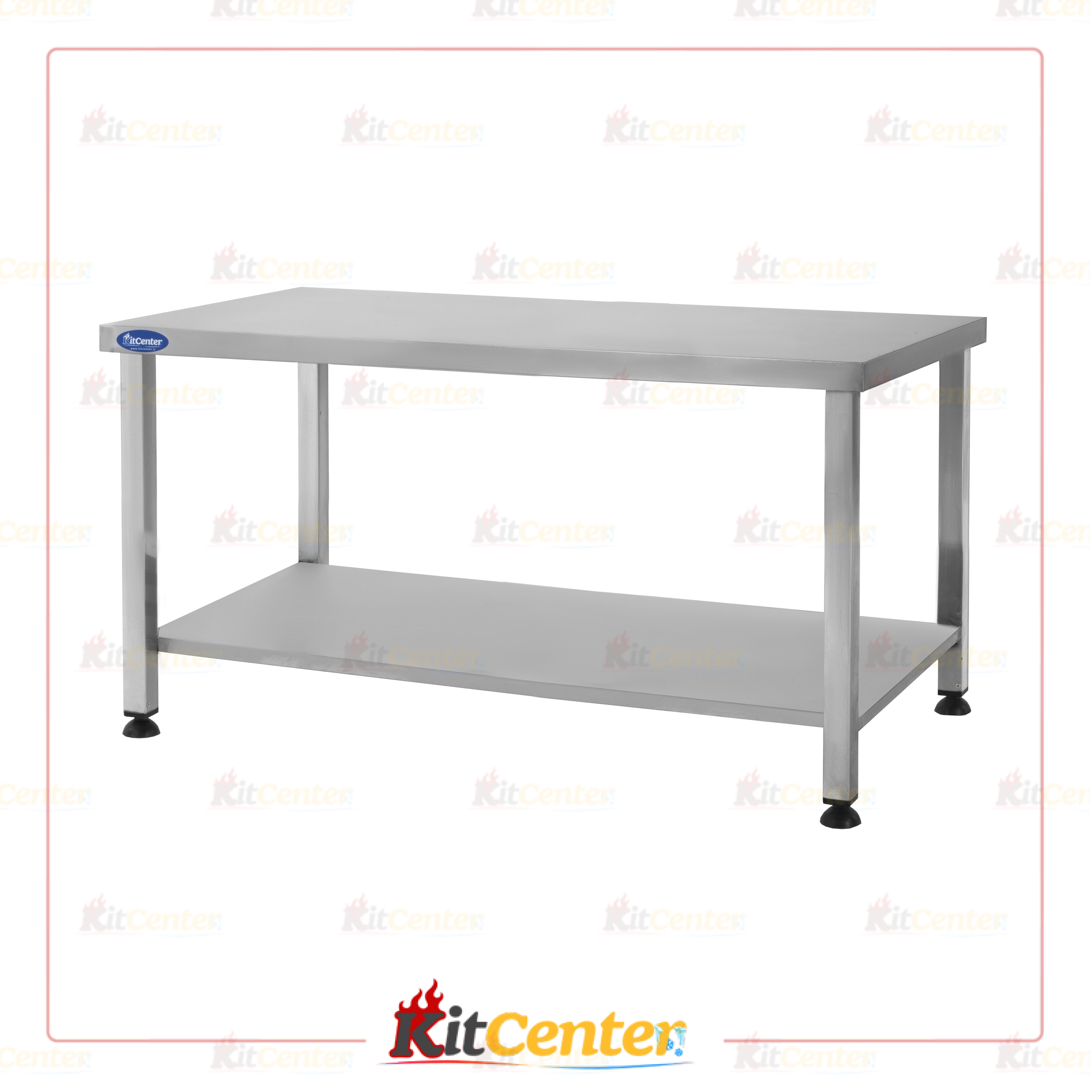 میز زیر گریل یک طبقه استیل سایز 120 سانتی متر